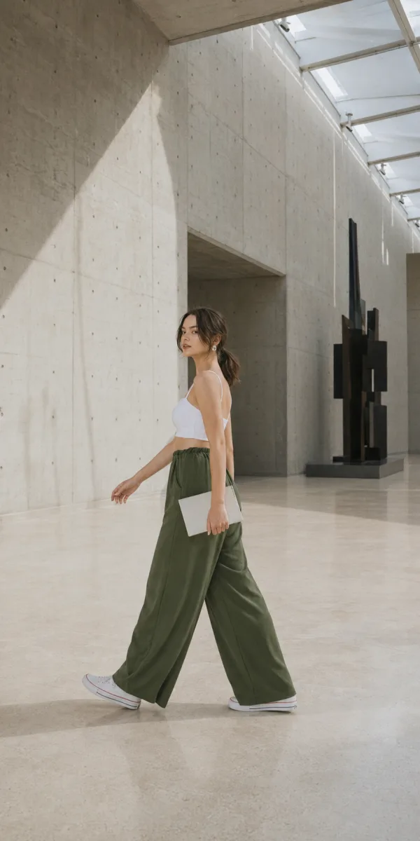 High-Waist Wide-Leg Pants